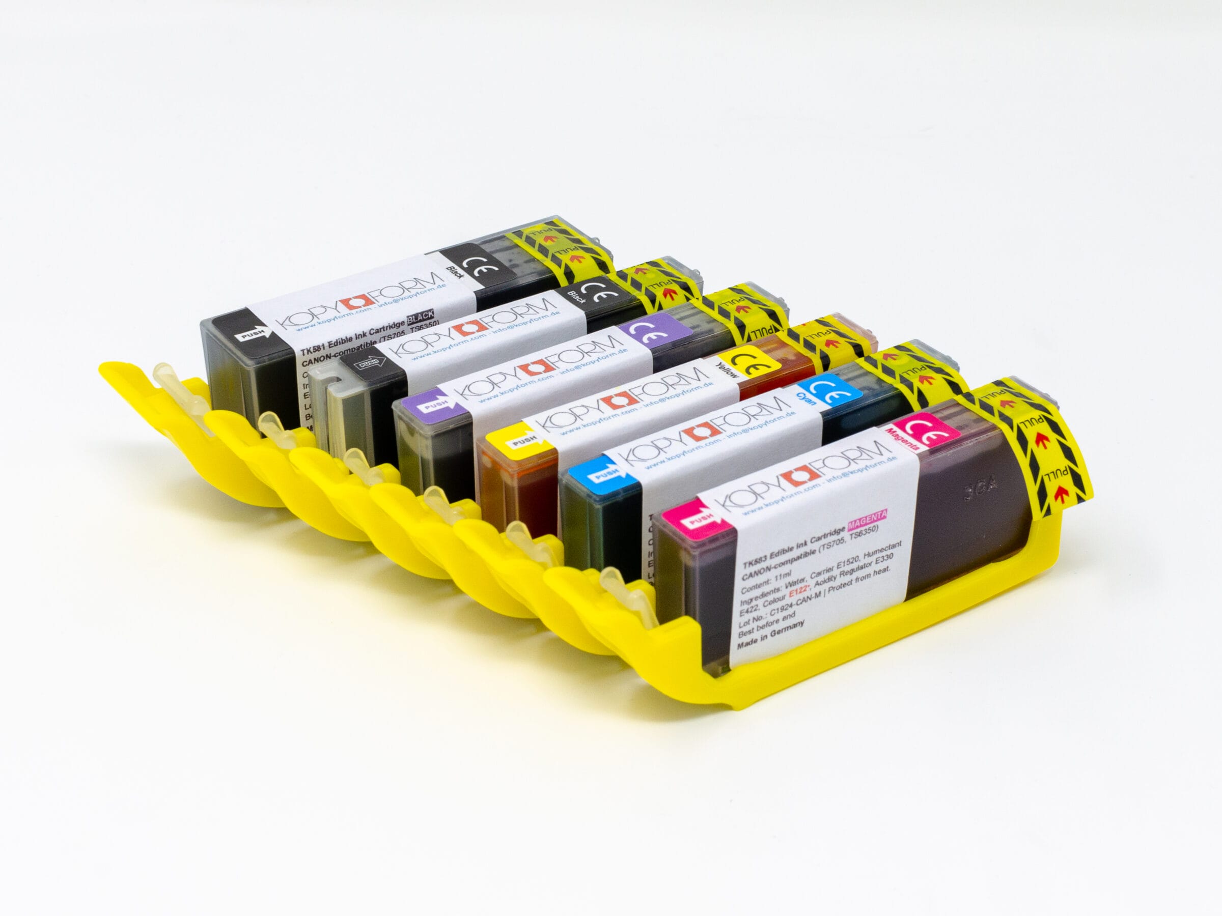 Lebensmitteltinte in Patronen inkl. Fotoblau PGI-580 / CLI-581 (TK580PB)