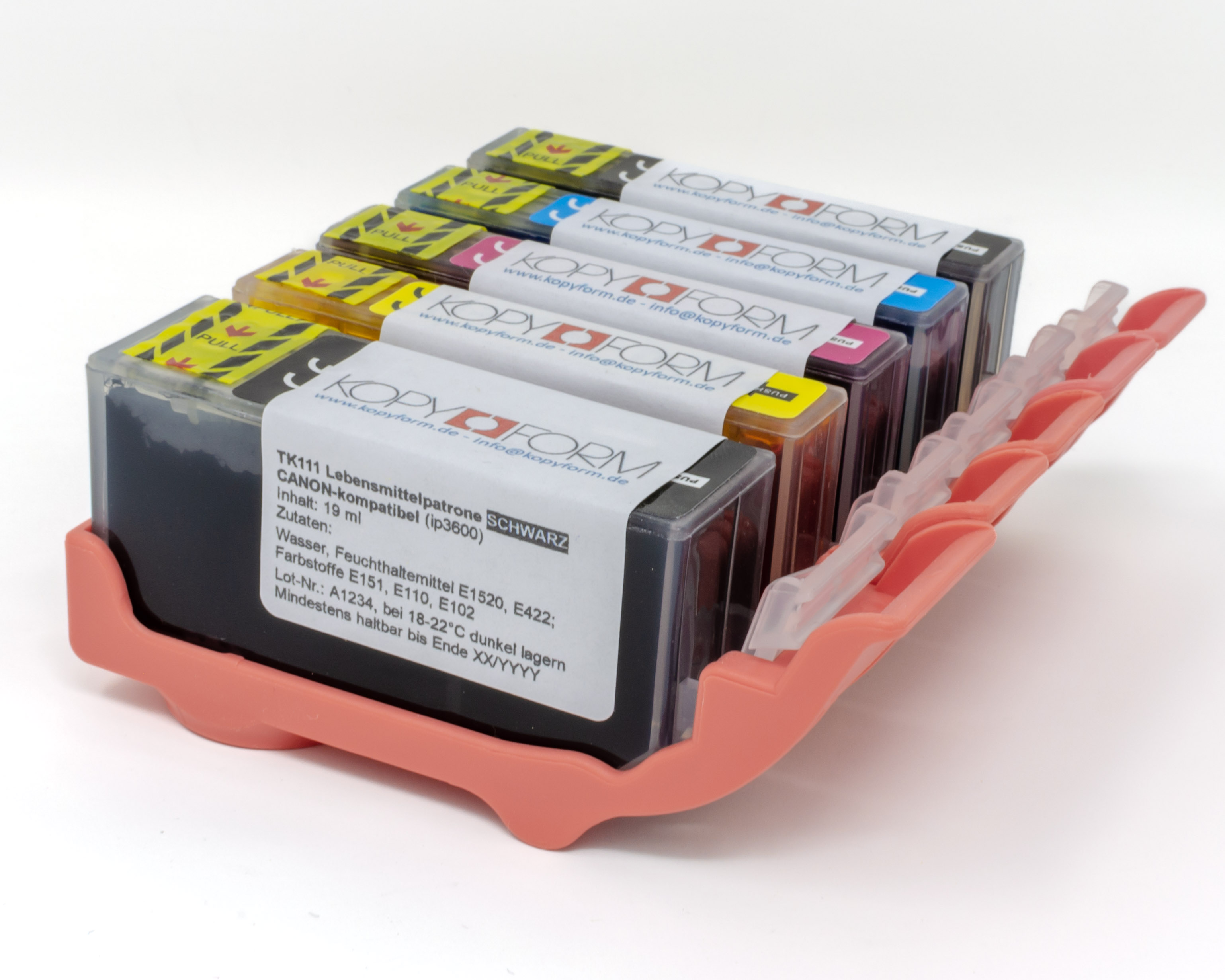 Lebensmitteltinte in Patronen PGI-520 / CLI-521 (TK110)
